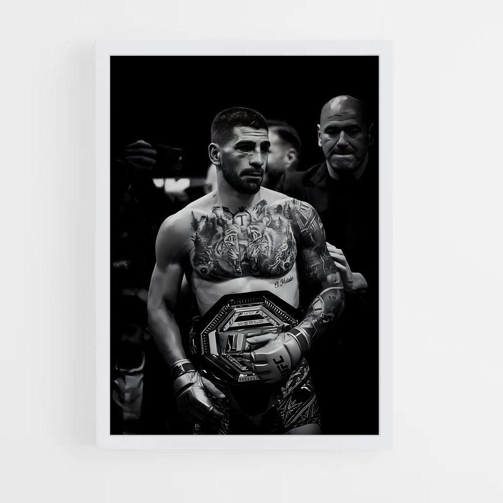 Poster Ilia topuria – affiche MMA (vue 3)